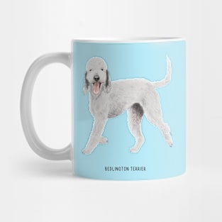 cute bedlington terrier dog Mug